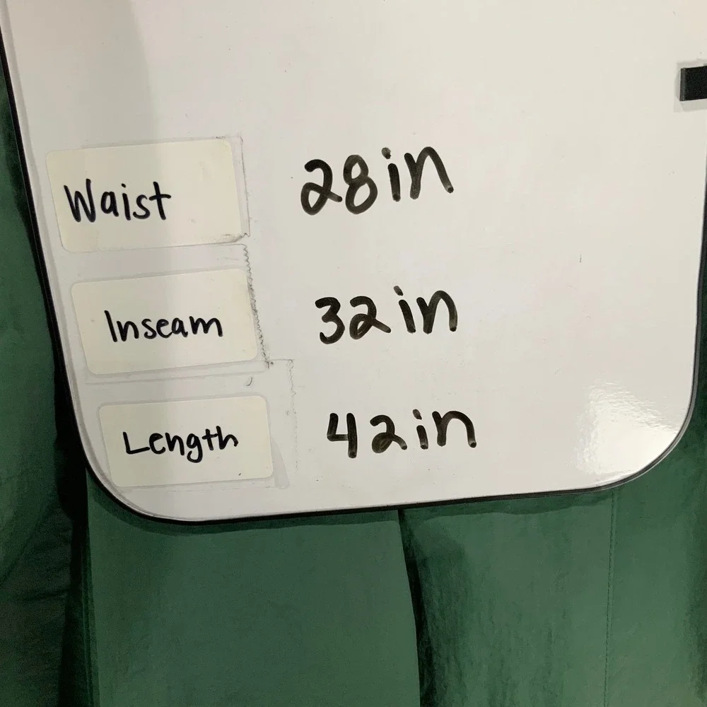 WILO The Label Green Nylon Cargo Pants Elastic Waist Jogger Bottoms Womens M - Picture 6 of 6